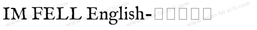 IM FELL English字体转换